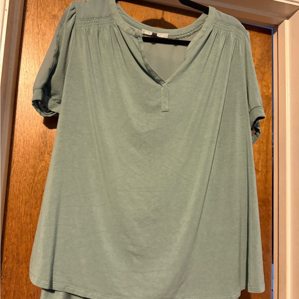 Daniel Rainn Soft Green Blouse